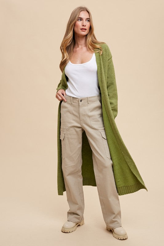 Wool Blend Long Duster