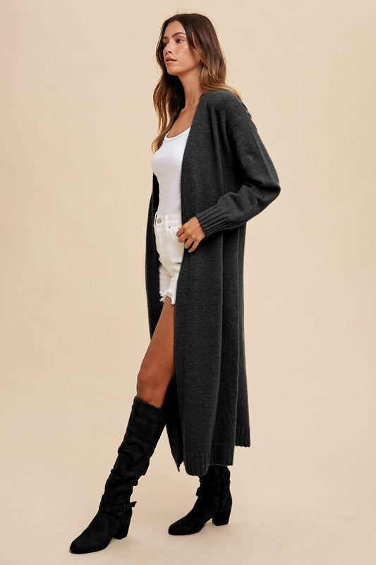 Wool Blend Long Duster