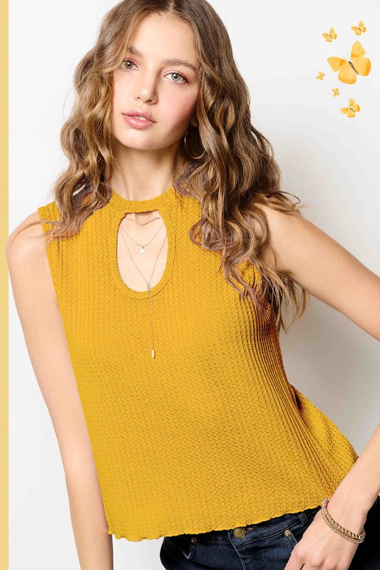 Waffle Cutout Tank