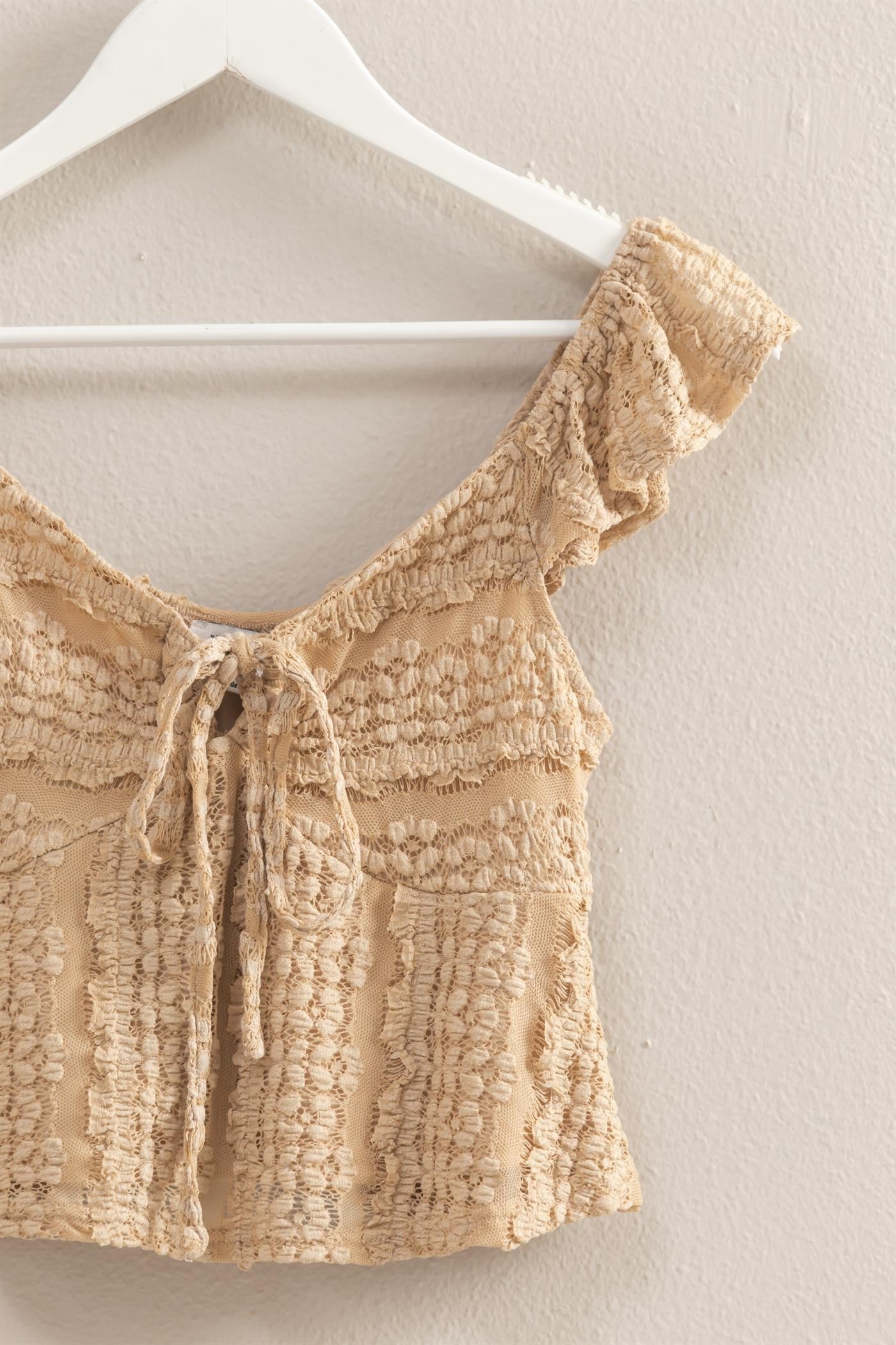 Textured Lace Crop
