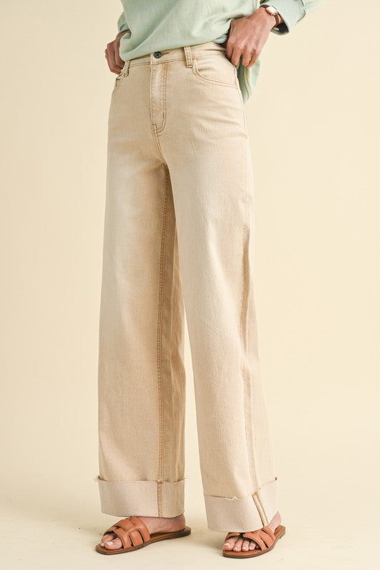 Vanilla 90s Cuff Jeans