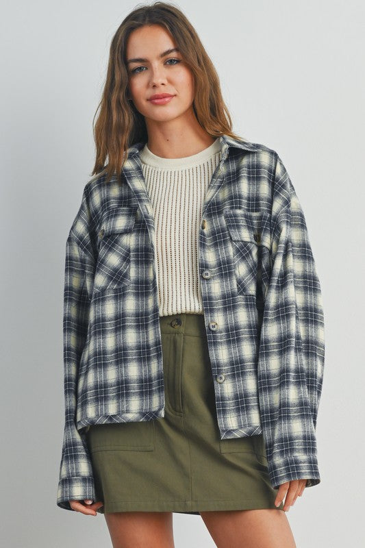 Relaxed Plaid Shacket