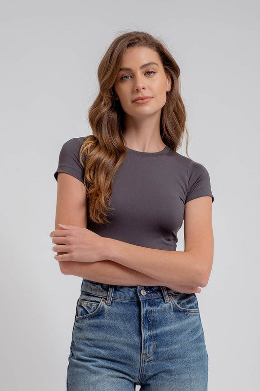 Reversible Crop Tee