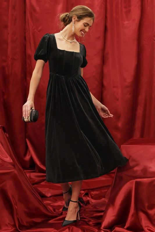 Black Velvet Dress