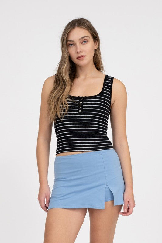 Striped Scoop Crop