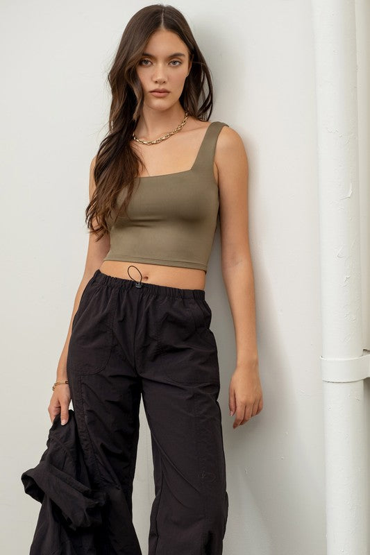 Reversible Square Crop Tank