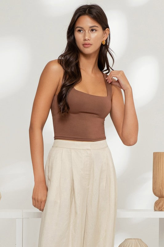 Reversible Square Crop Tank