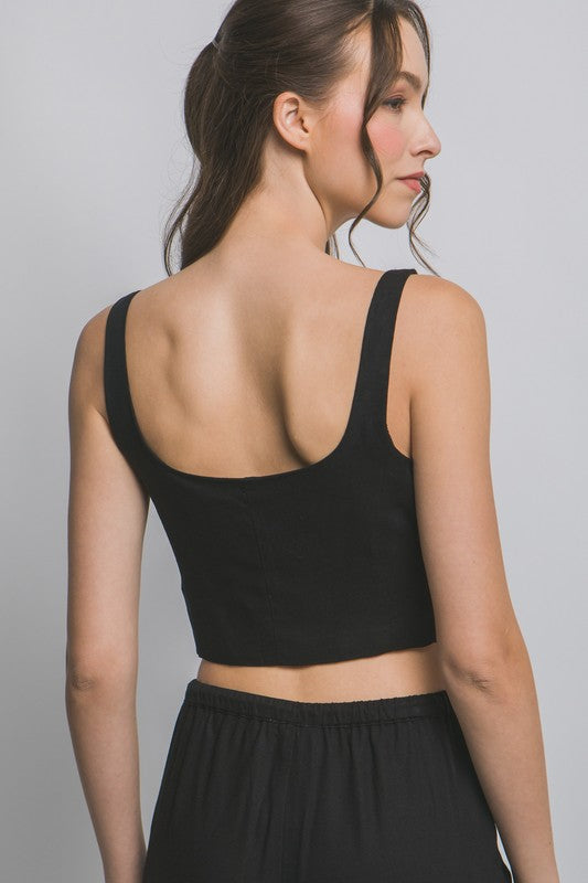 Front Button Up Tank