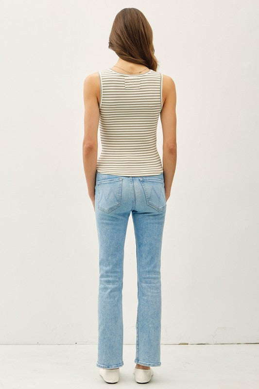 Stripe Contrast Tank