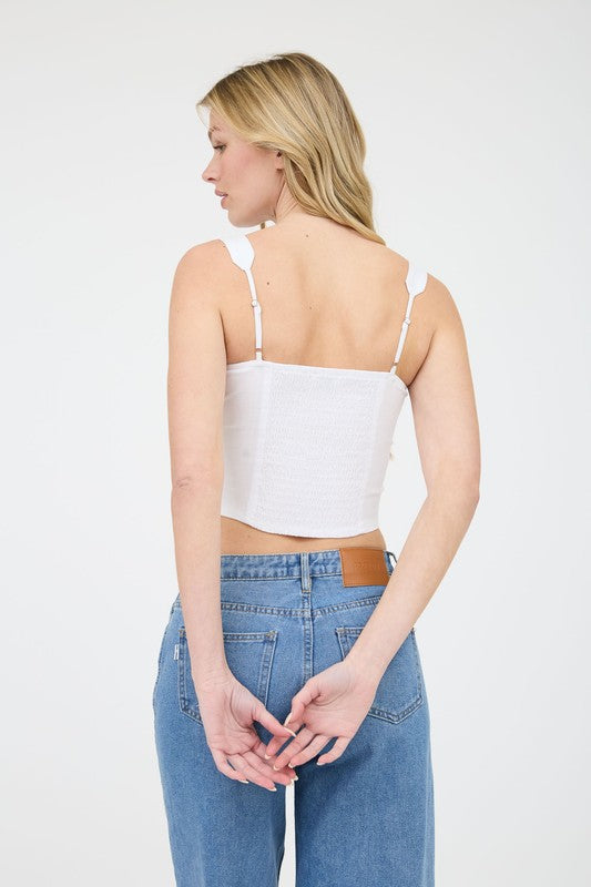 Square Neck Tie Tank