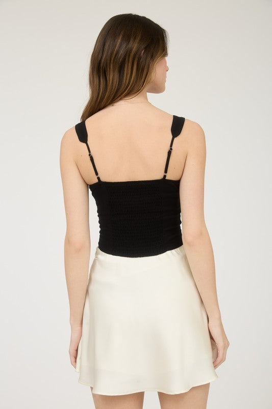 Square Neck Tie Tank