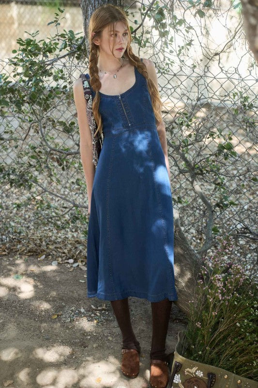 Denim Zip Dress