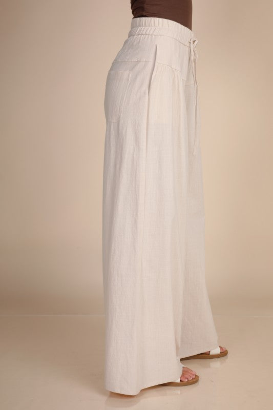 Taupe Pintuck Pants
