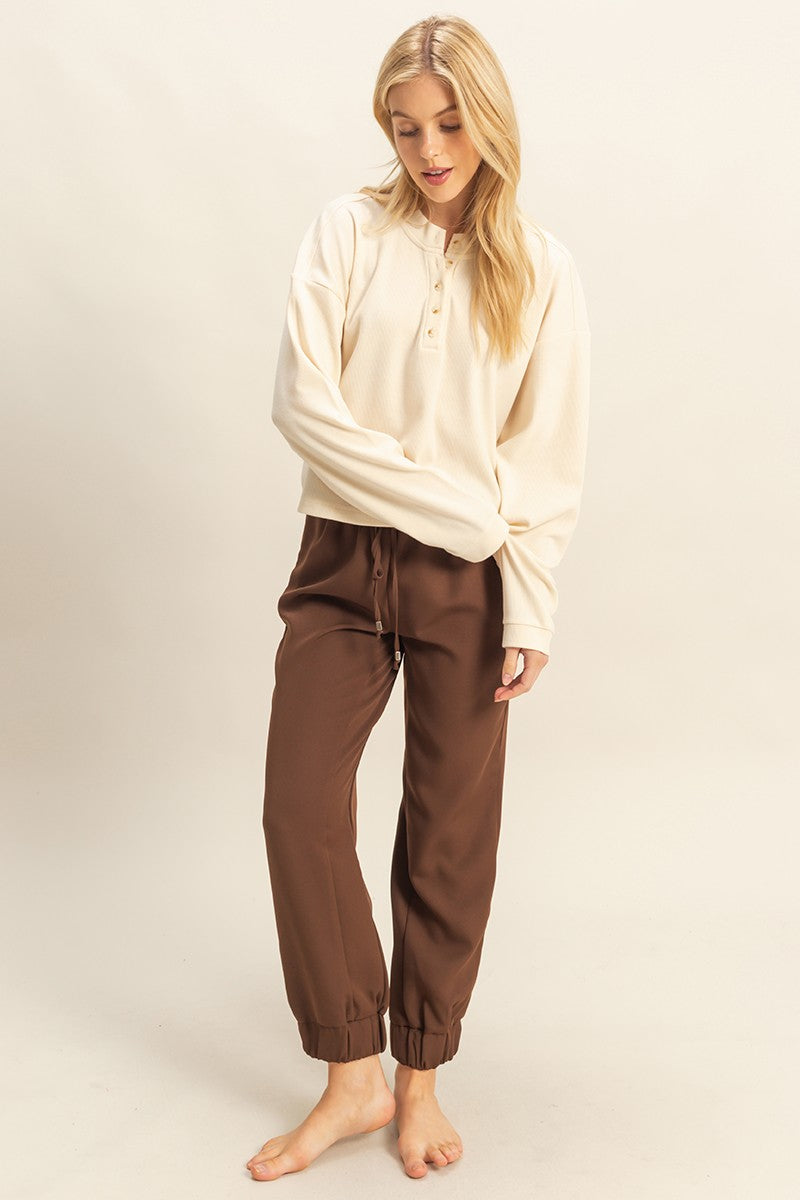 Quarter Button Henley