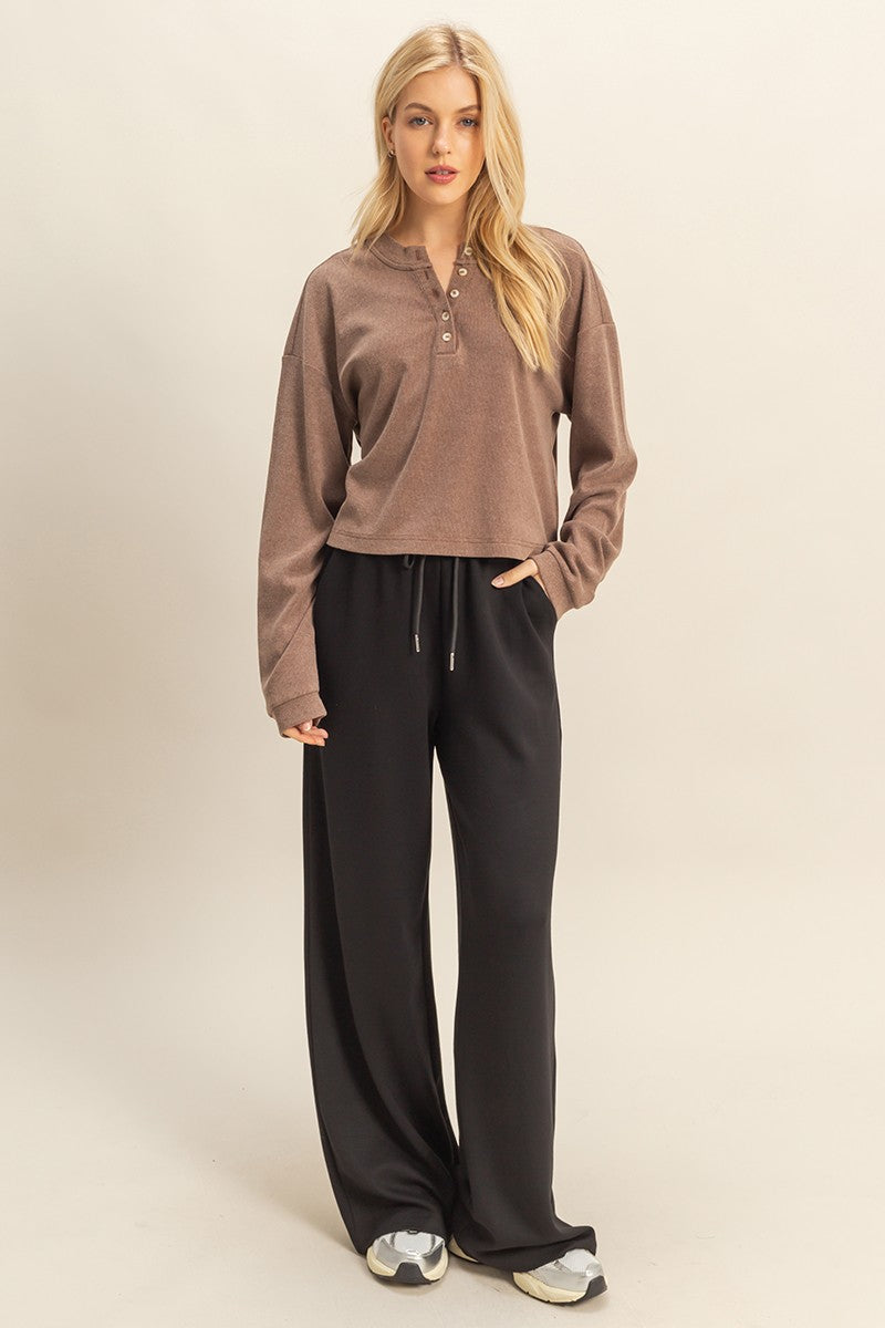 Quarter Button Henley