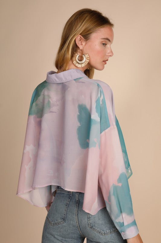 Teal Watercolor Crop