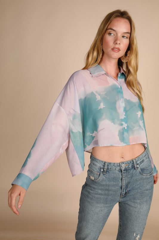 Teal Watercolor Crop