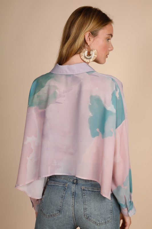 Teal Watercolor Crop