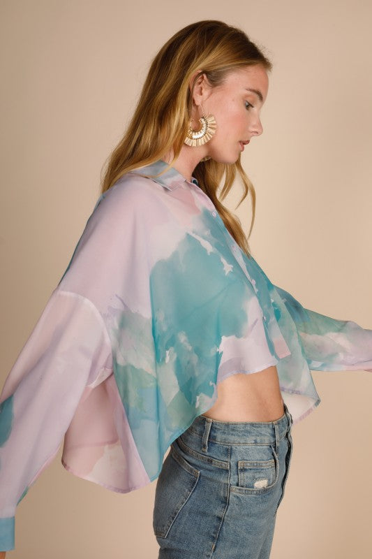 Teal Watercolor Crop