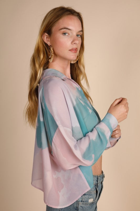 Teal Watercolor Crop