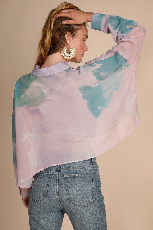 Teal Watercolor Crop