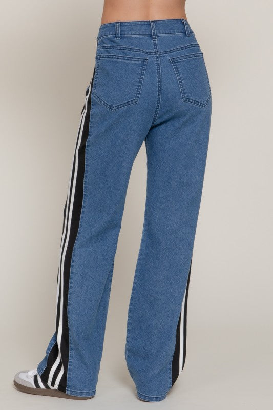 Athletic Stripe Jeans