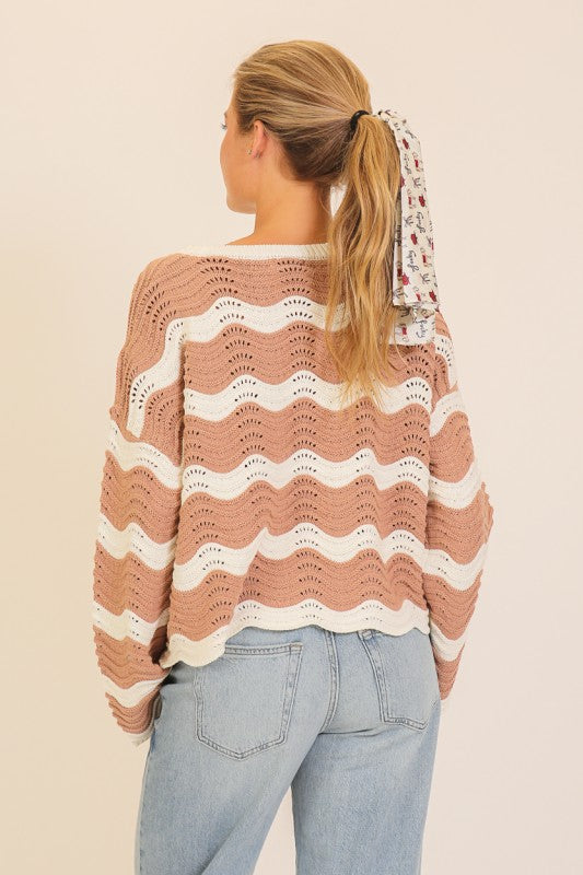 Wavy Stripe Sweater