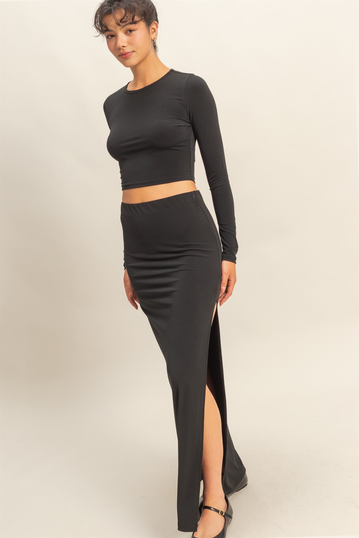 Thin Stretchy Maxi Skirt