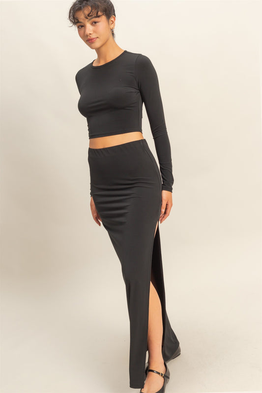Thin Stretchy Maxi Skirt