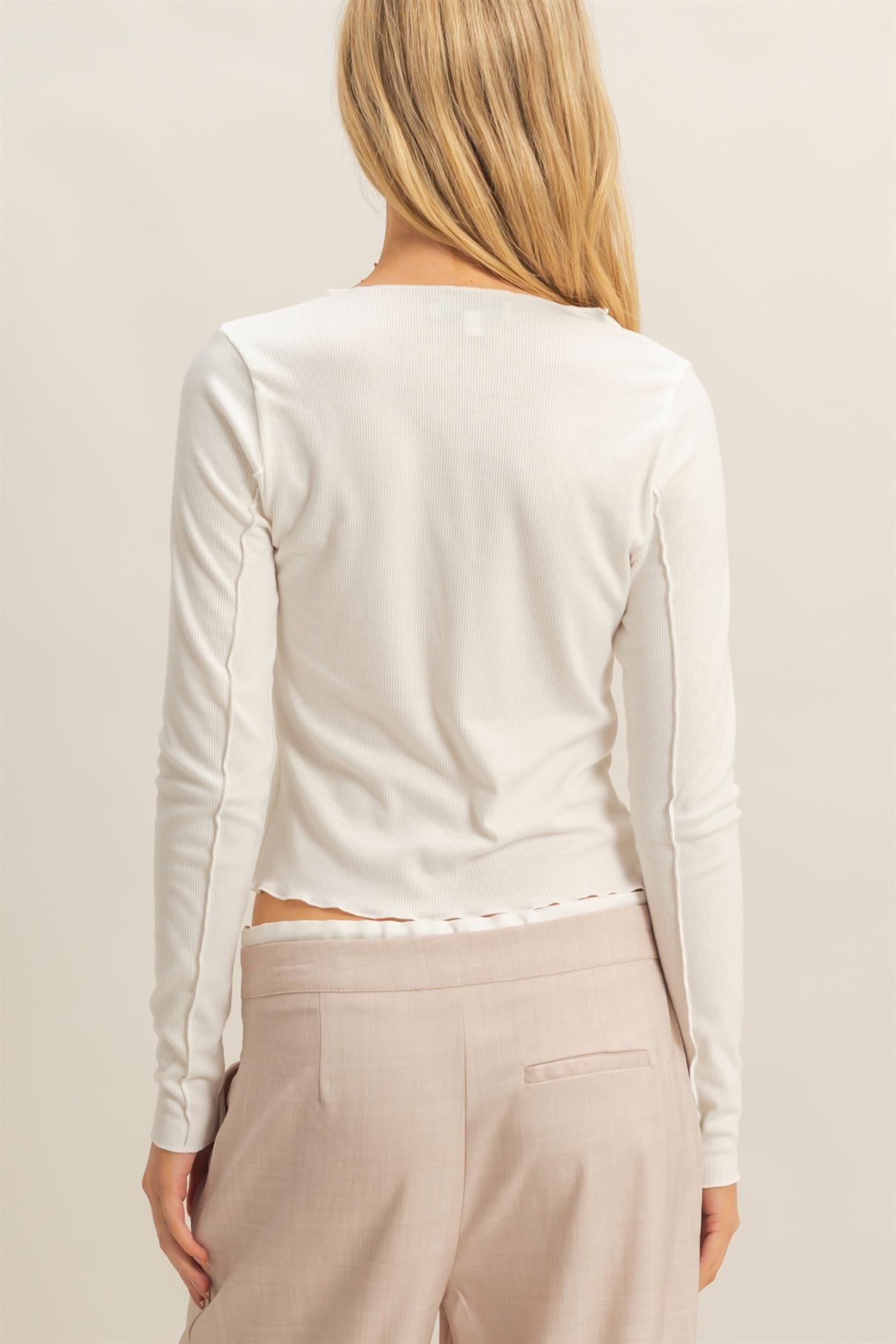 Accent Stitch Long Sleeve