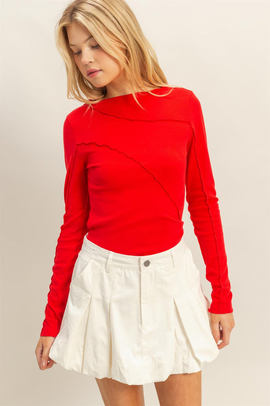 Accent Stitch Long Sleeve