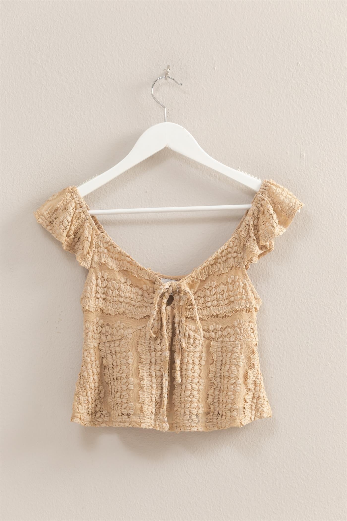 Textured Lace Crop