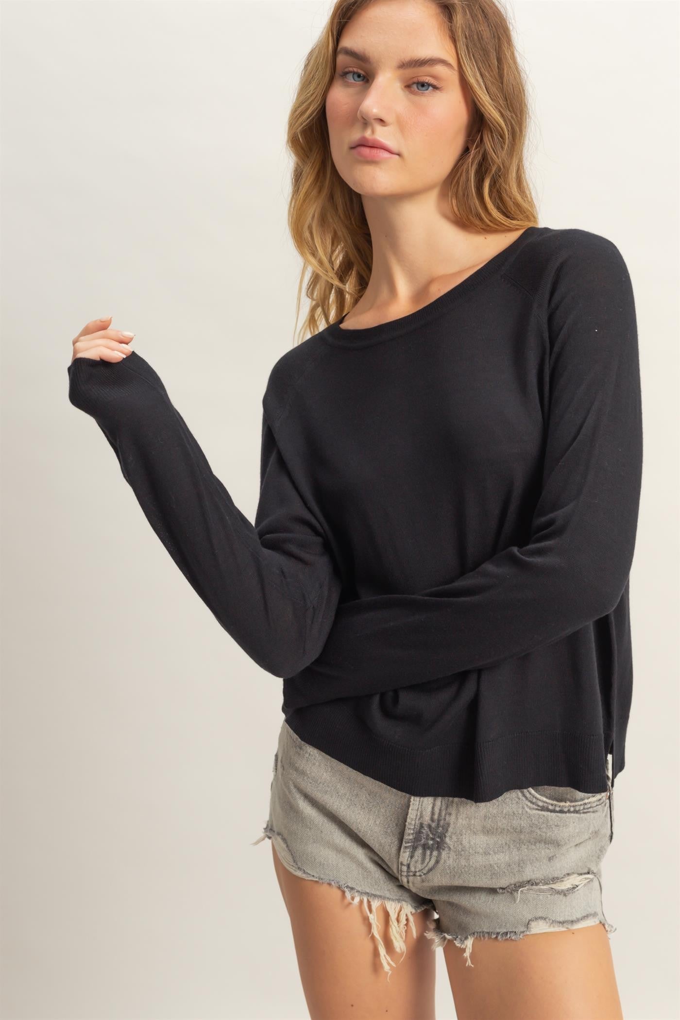 Relaxed Fit Light Sweater