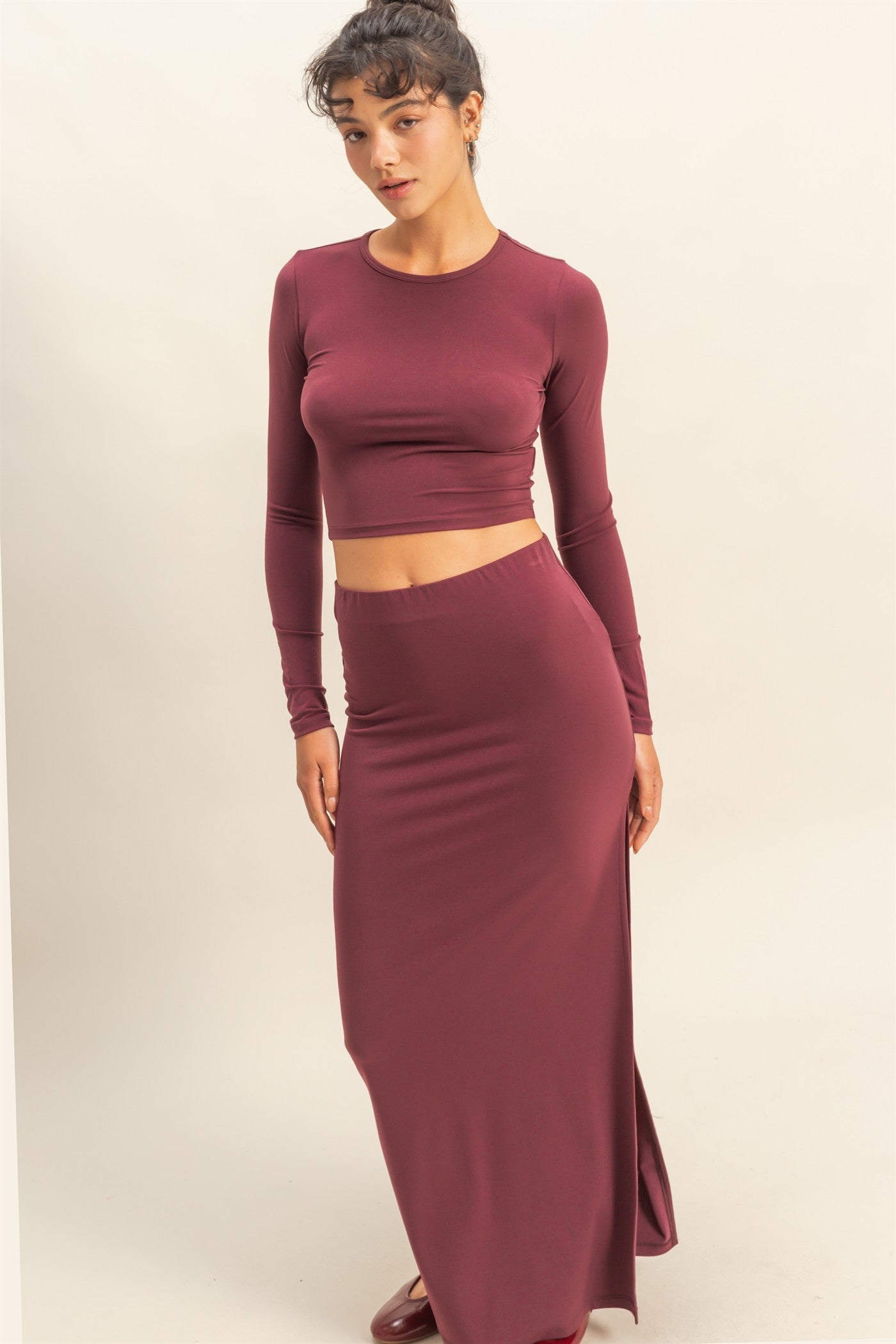 Thin Stretchy Maxi Skirt
