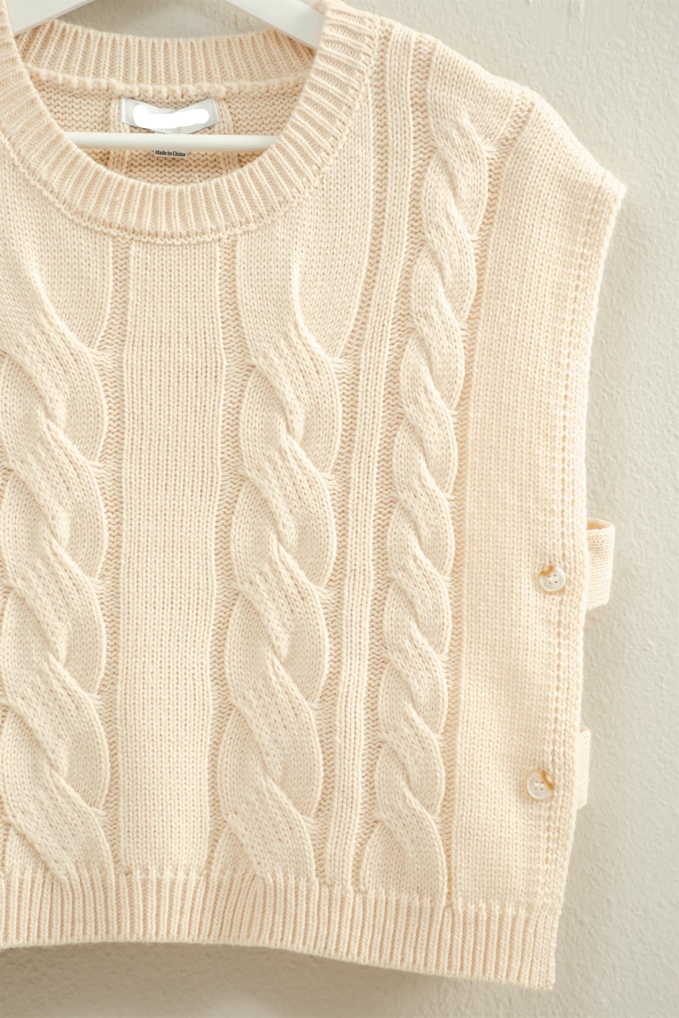 Cable Sweater Vest