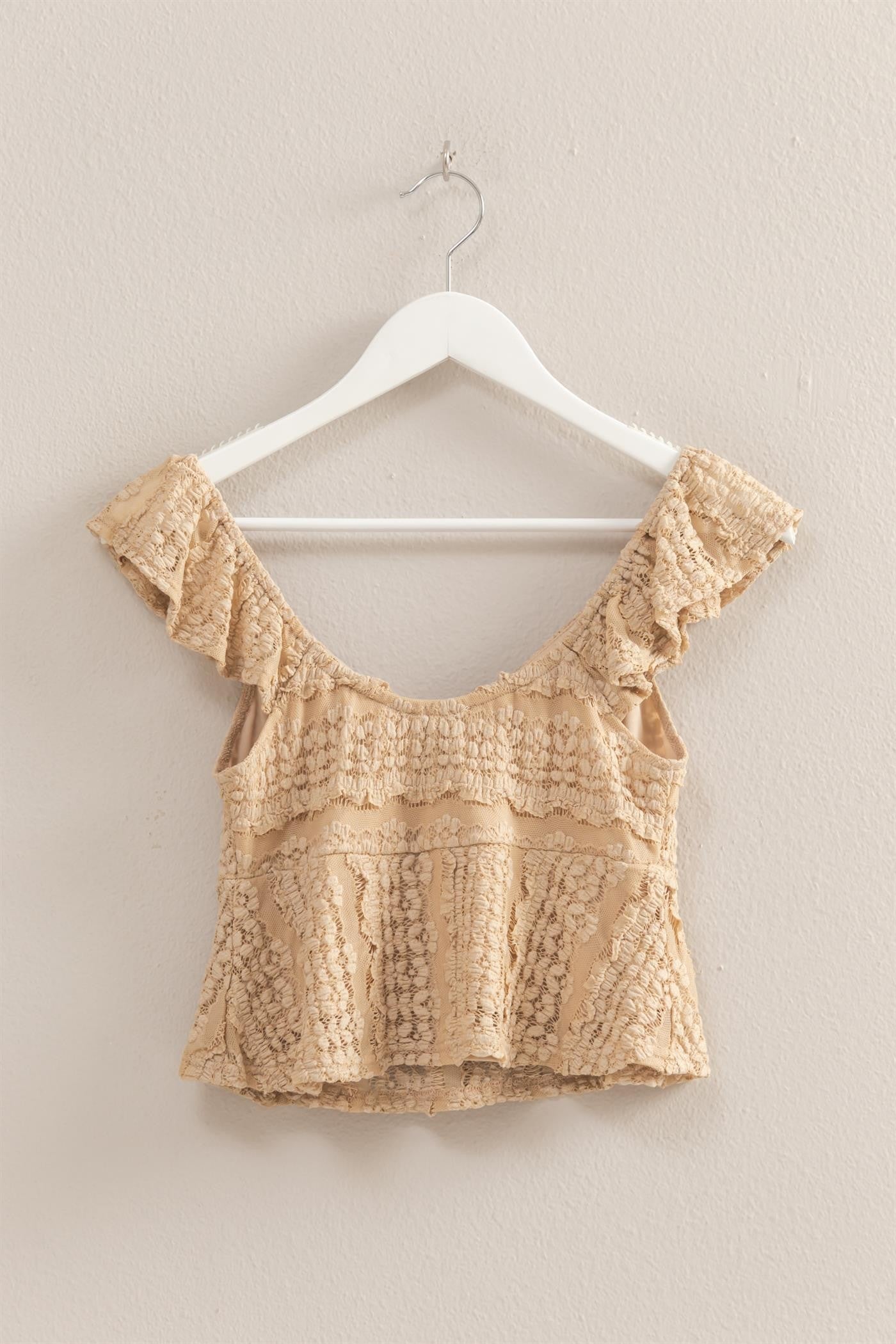 Textured Lace Crop