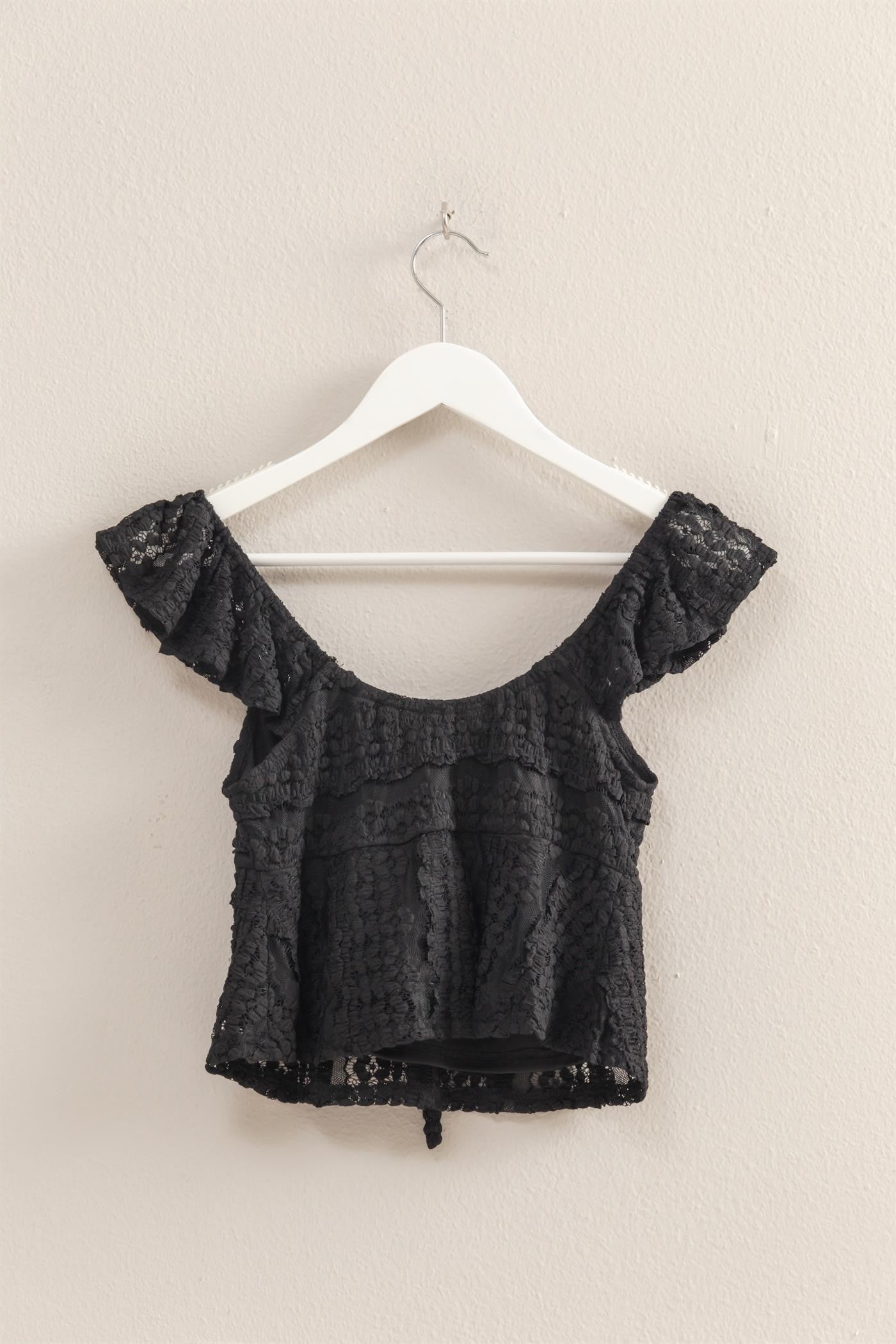 Textured Lace Crop