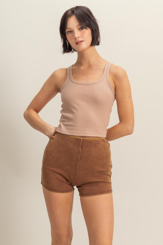 Basic Scoop Crop Tank