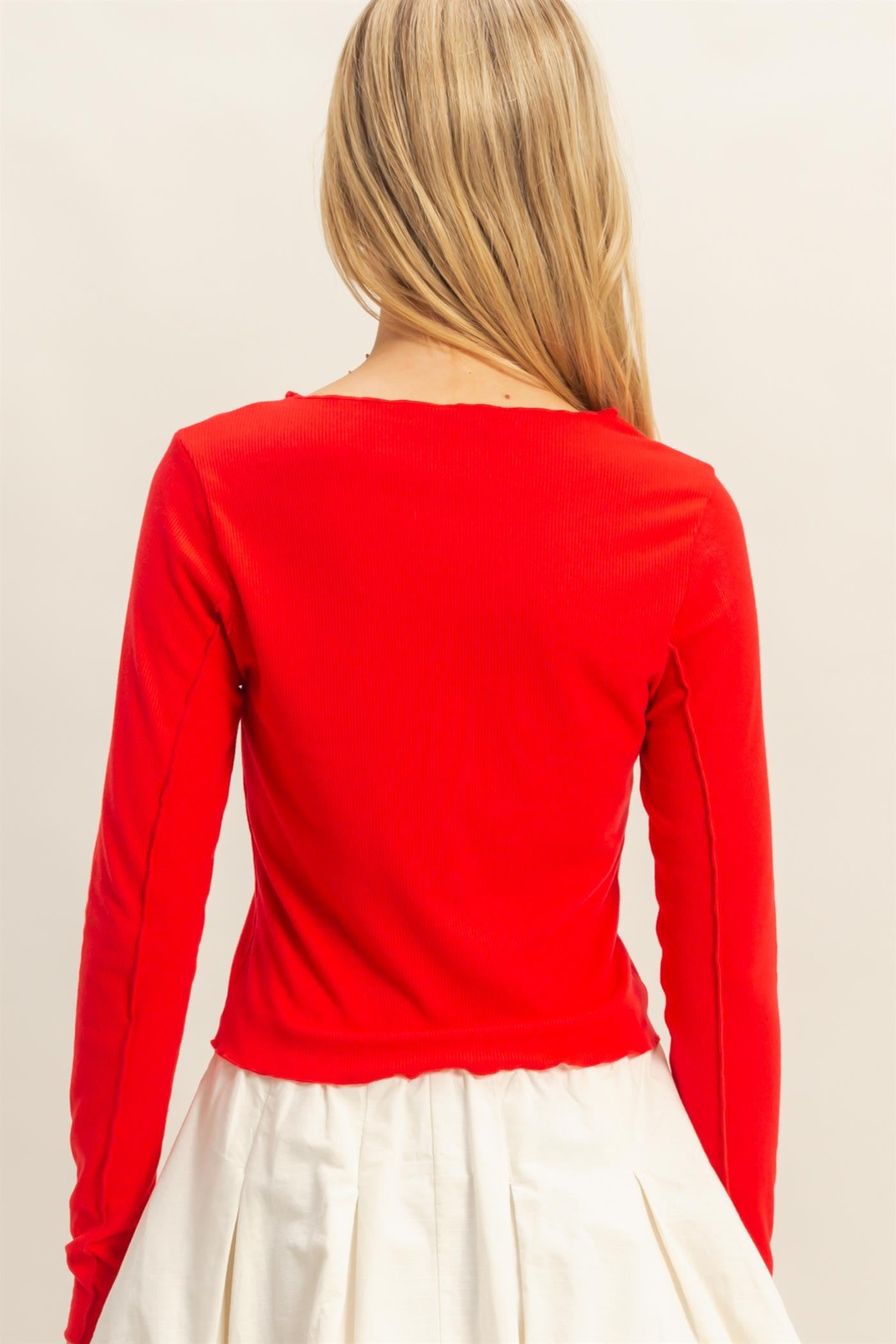 Accent Stitch Long Sleeve