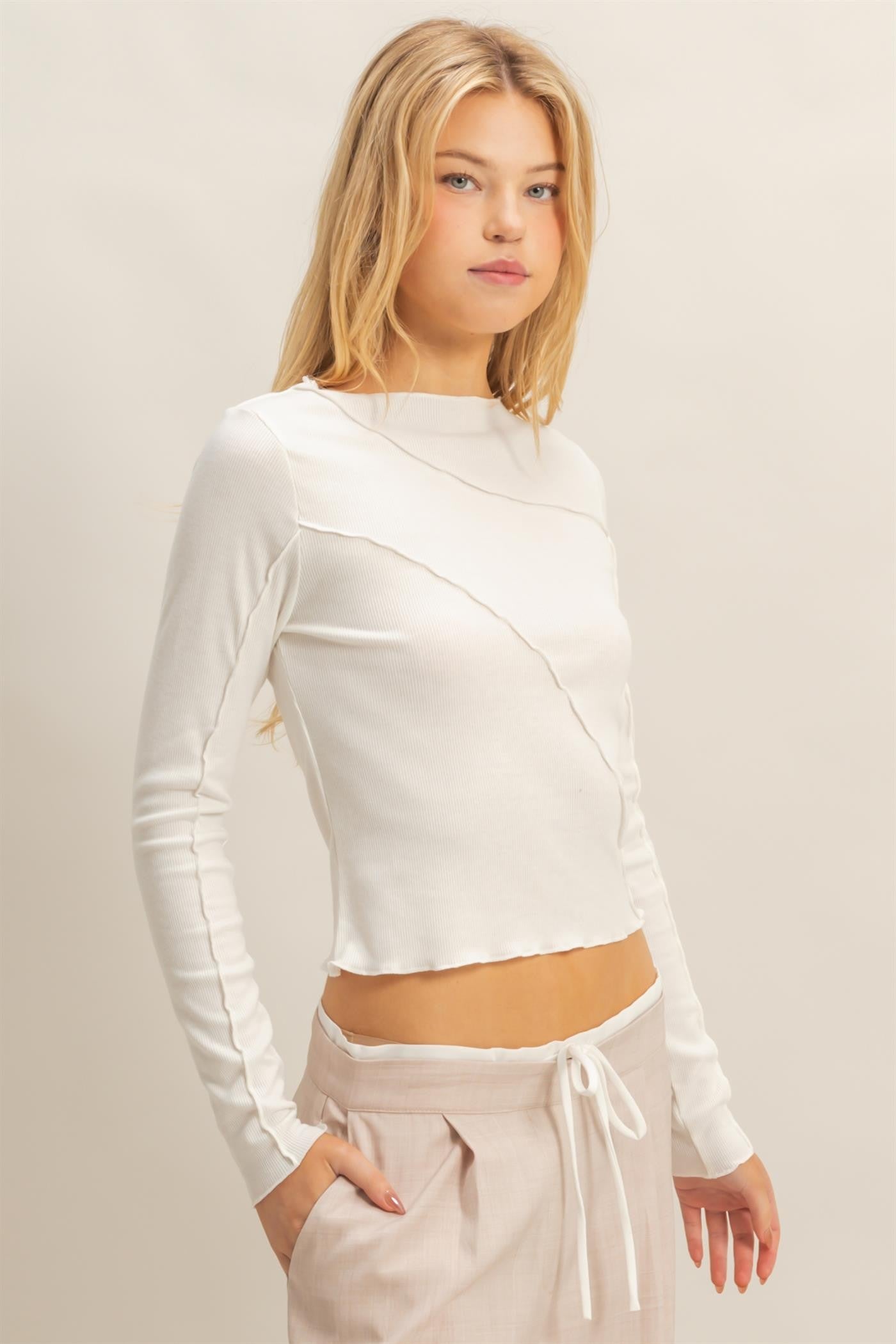 Accent Stitch Long Sleeve