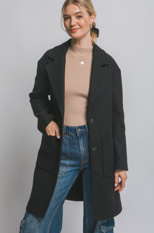 Black Felt Jacket