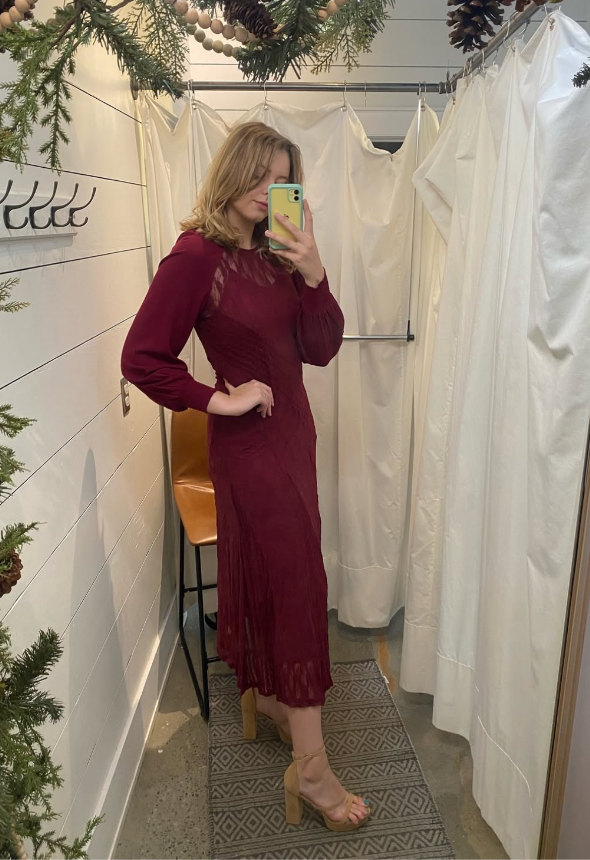 Lace Overlay Maxi Dress