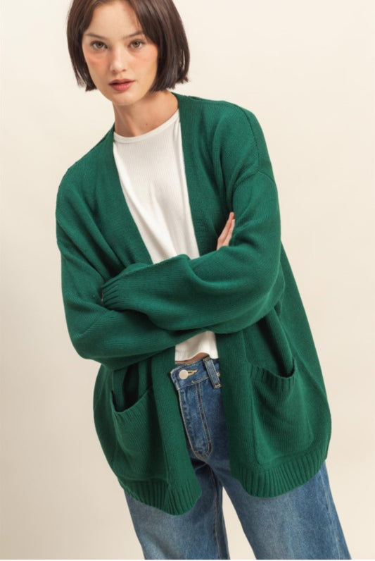 Dark Green Cardi