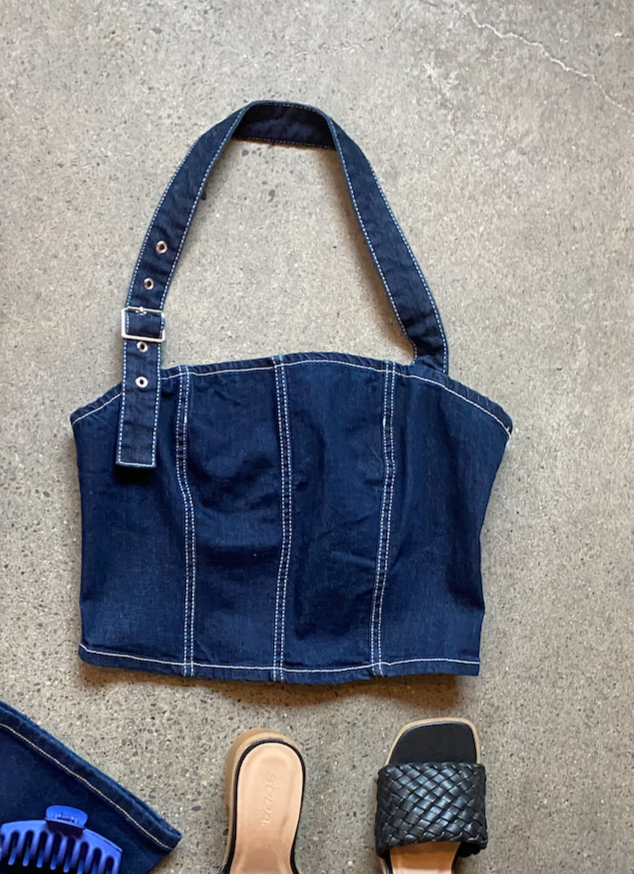 Dark Denim Halter