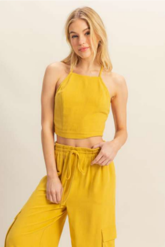 Mustard Backless Crop
