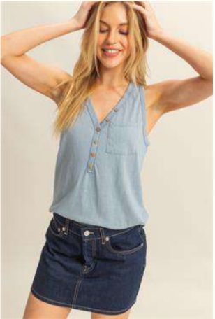 Button Pocket Tank