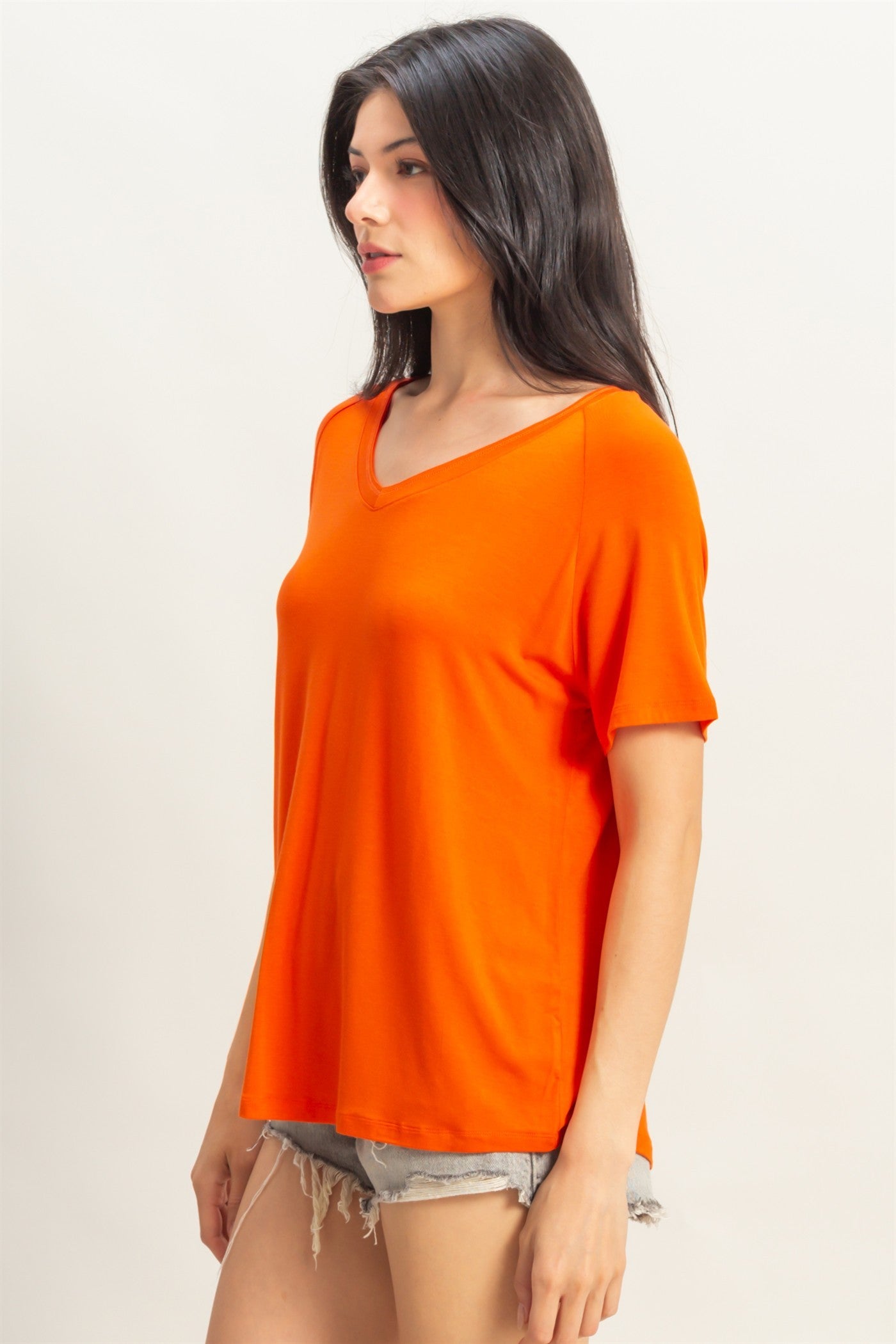 Casual Scoop V Tee