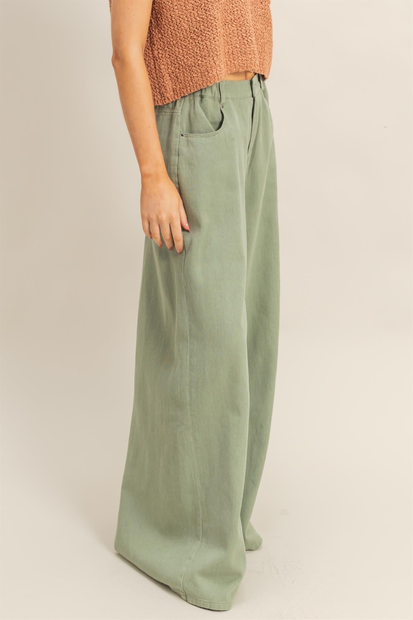 Wide Leg Slouch Pants