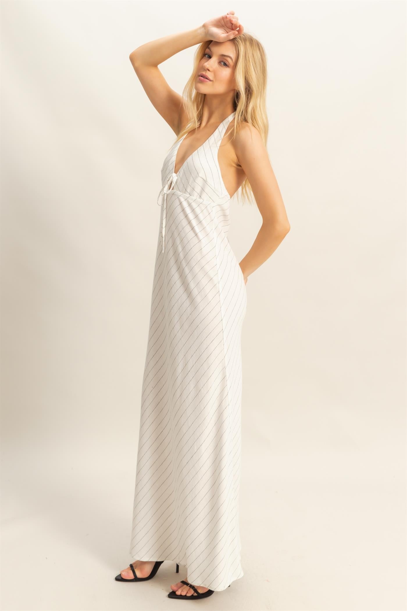 Pinstripe HalterMaxi