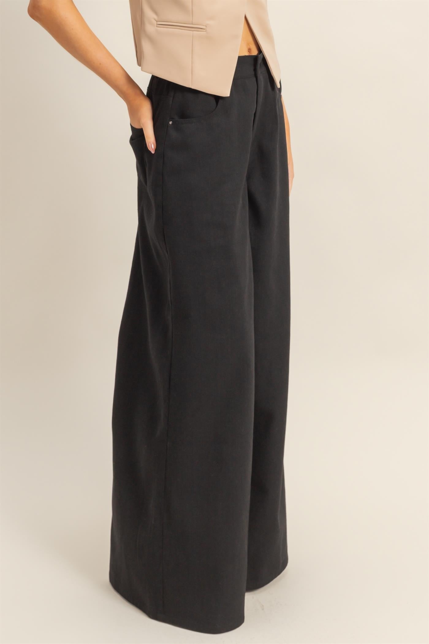 Wide Leg Slouch Pants